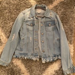 Distressed Jean Jacket